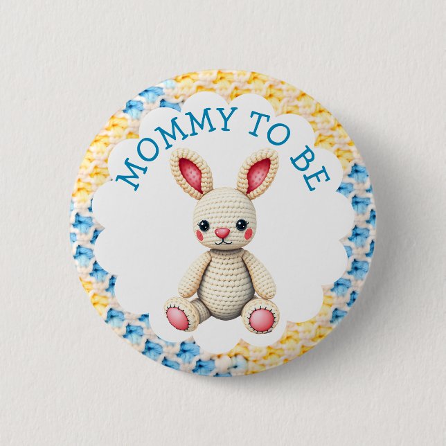 Mommy to Be | Boy's Baby Shower Knapp (Framsida)