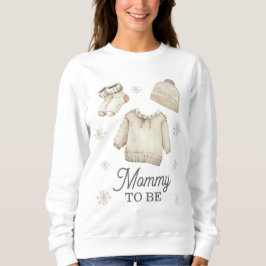 Mommy to Be Mom-to-be Winter Baby Shower T Shirt