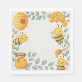 Mommy to Bee Baby Shower Luncheon Napkin Pappersservett