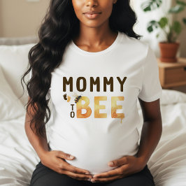 Mommy to Bee Bumblebee Honeycomb Baby Shower T Shirt
