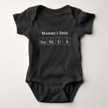 Mommys Bodysuit för baby för lite | periodisk bord
