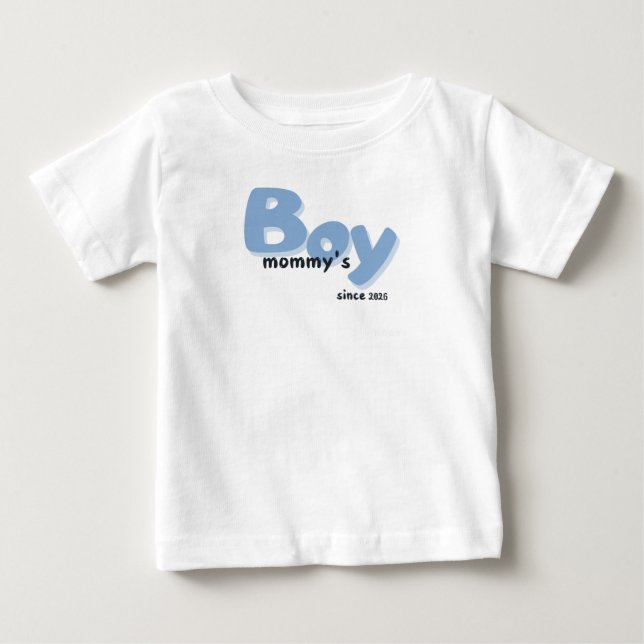  Mommy's boy since  T Shirt (Framsida)