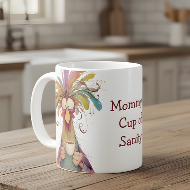 Mommy's Cup of Sanity Funny Mother's Day Mug Kaffemugg (Skapare uppladdad)