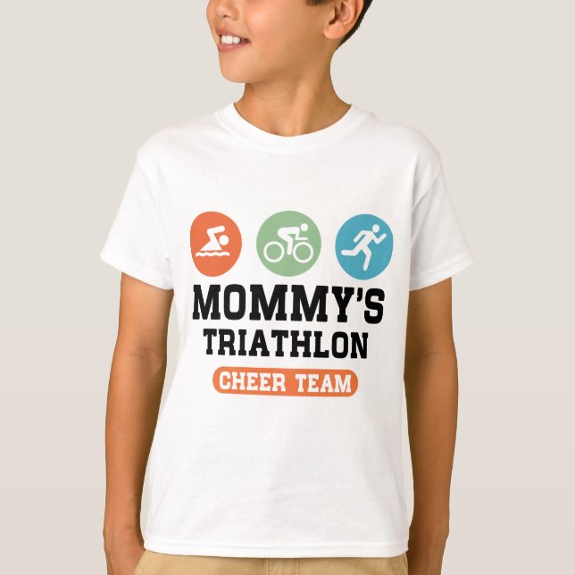 Mommys lag för Triathlonjubel Tee (Framsida)