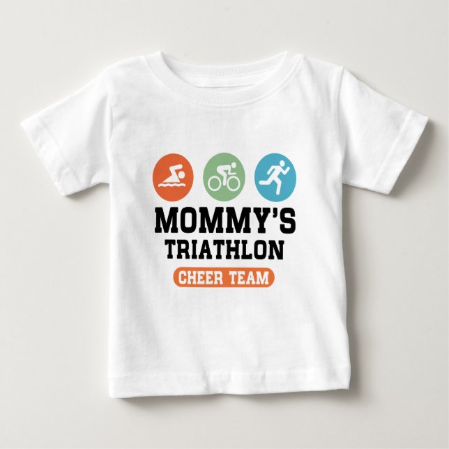 Mommys lag för Triathlonjubel Tee Shirt (Framsida)