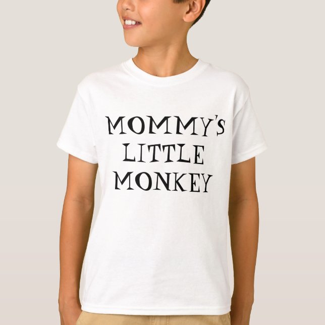 Mommys lite apa -- Emoji T-shirt (Framsida)
