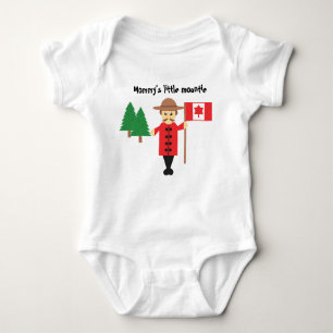 Mommys lite Bodysuit för baby för Mountie   T Shirt