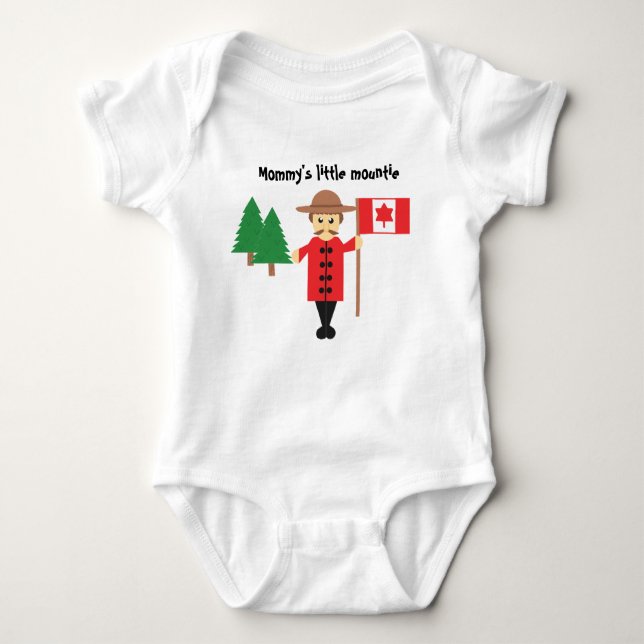 Mommys lite Bodysuit för baby för Mountie | T Shirt (Framsida)
