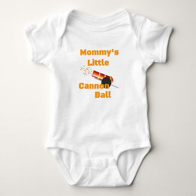 Mommys lite Cannonball T Shirt (Framsida)