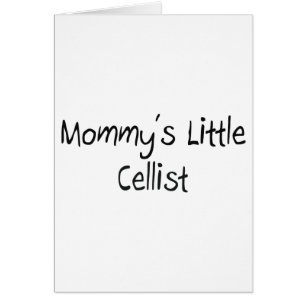 Mommys lite Cellist Hälsningskort