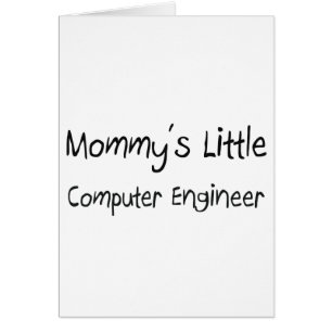 Mommys lite datoringenjör hälsningskort