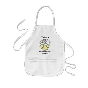 Mommys lite gula muffin barnförkläde
