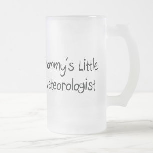 Mommys lite meteorolog frostat ölglas