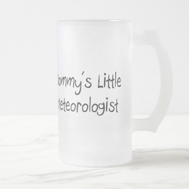 Mommys lite meteorolog frostat ölglas (Höger)