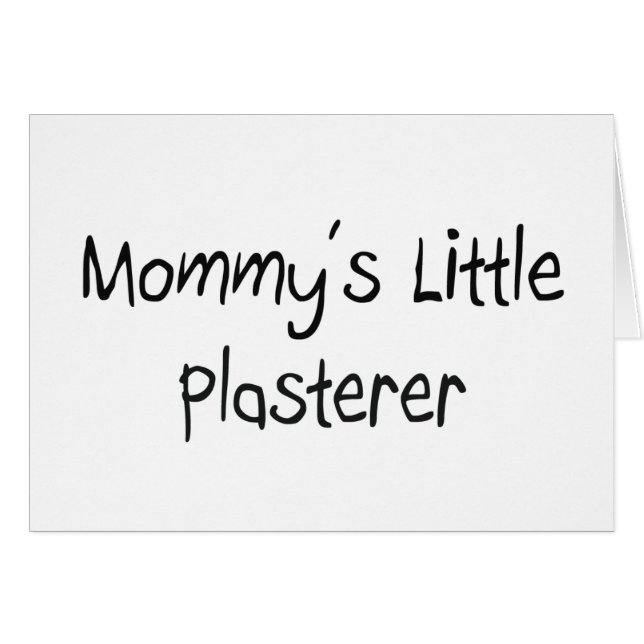 Mommys lite Plasterer Hälsningskort (Framsidan Horizontal)
