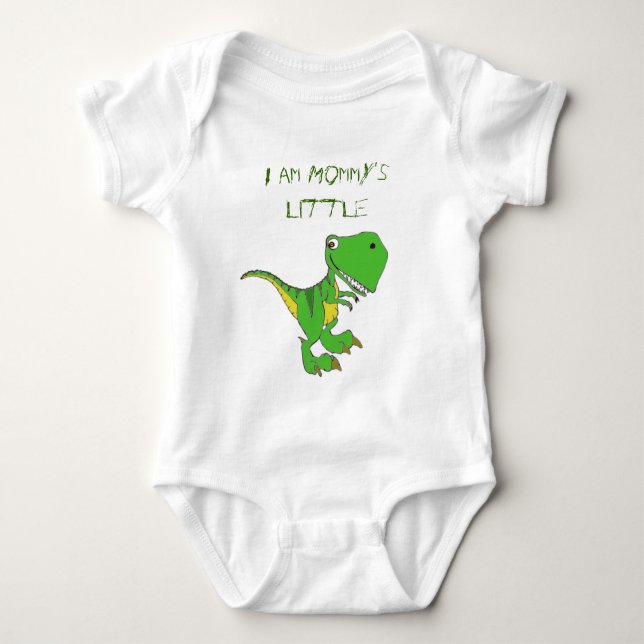 Mommys lite ranka för Trex spädbarn Tee (Framsida)