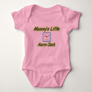 Mommys lite ringklocka - grön text t-shirt