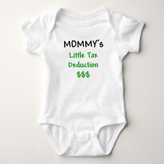 Mommys lite skattavdrag t shirt (Framsida)