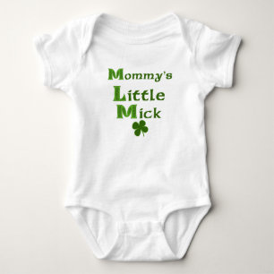 Mommys lite skjorta för Mick rolig irländsk baby T-shirt