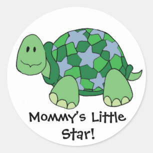Mommys lite stjärna! runt klistermärke