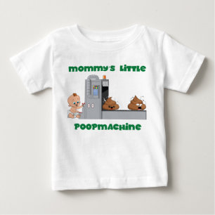 Mommys lite T-tröja för bebis för poopmaskin Tee