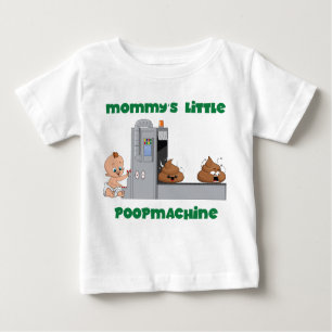 Mommys lite T-tröja för bebis för poopmaskin Tee Shirt