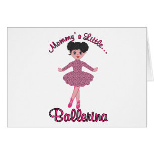 Mommys Little Ballerina Hälsningskort