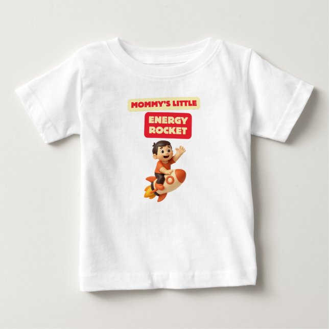 Mommy's Little Energy Rocket T Shirt (Framsida)