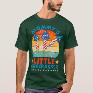 Mommys Little Firecracker 4:e juli T Shirt