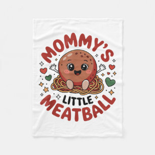 Mommys Little Kött Cute Baby Darling Kärlek Mother Fleecefilt