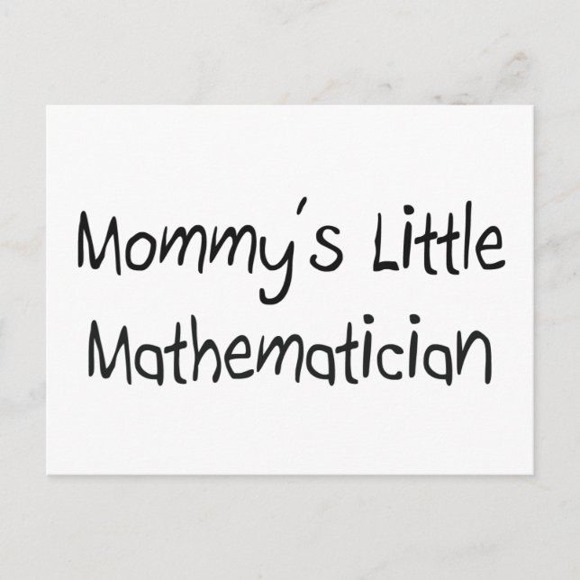 Mommys Little Mathematician Vykort (Framsida)