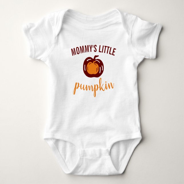 Mommys Little Pumpkin Cute Fall T Shirt (Framsida)