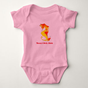 Mommys lyckliga berlock - seahorsebebisbodysuit tröja