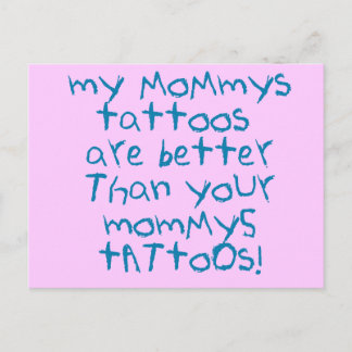 Mommys Tattoos Sten! Vykort