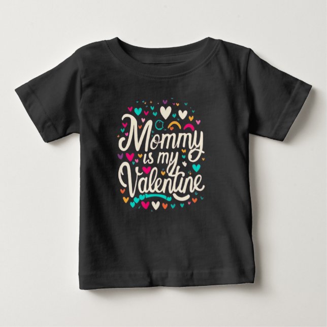 Mommy's Valentine T Shirt (Framsida)