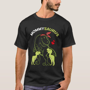 Mommysaurus Mamma 2 Dinosaur Mamma Mors dag T Shirt
