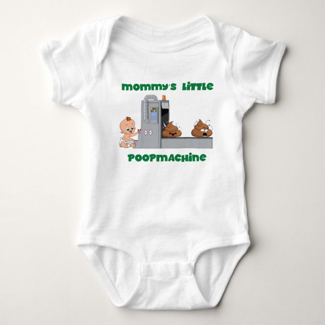 Mommy'sens bebiset för poopmaskinen förkroppsligar t-shirt (Framsida)