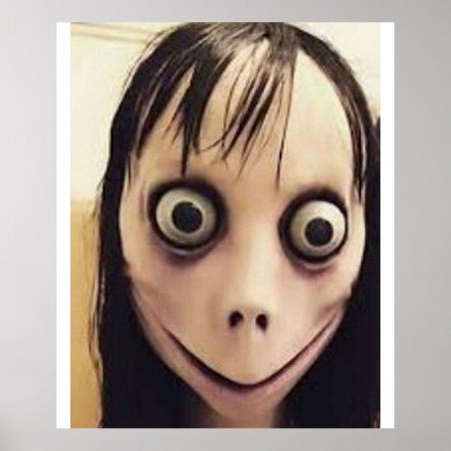Momo Creepy-utmaningen Reddit Hoax-utmaningen Poster (Framsidan)