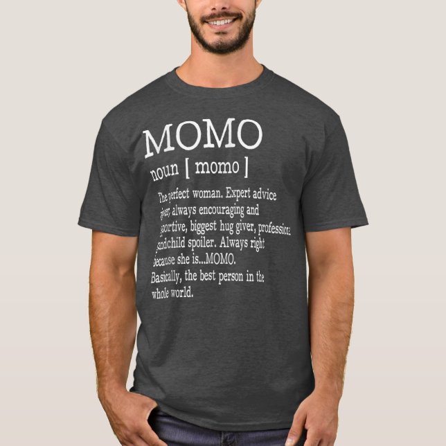 Momo Definition Grandma Mor Day Gifts Women T Shirt (Framsida)