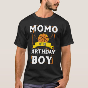 Momo of the Birthday Baller Basketball Bday Party T Shirt