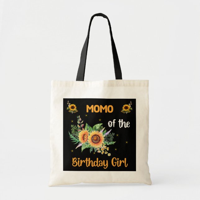 Momo of the Birthday Girl Solros Design Tygkasse (Framsidan)