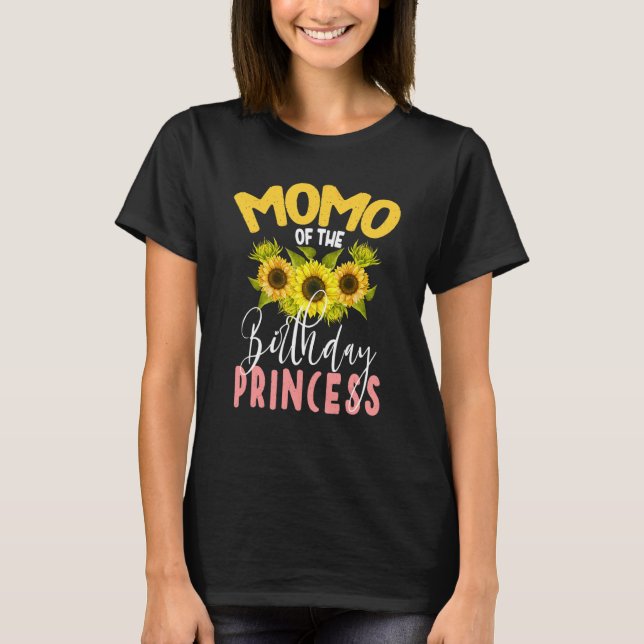 Momo of the Birthday Princess SunBlommatchning F T Shirt (Framsida)