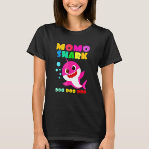 Momo Shark Mamma Kids Family Mors dag T Shirt