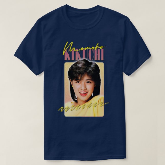 Momoko Kikuchi Retro 80-talet Fläkt Art Design 1 T Shirt (Design framsida)