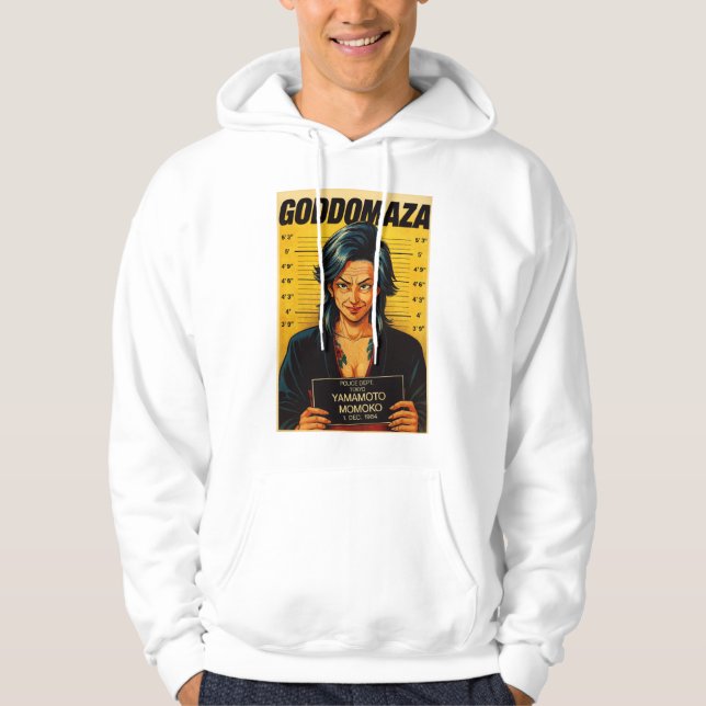 MOMOKO MUGSHOT VINTAGE HOODIE (Framsida)