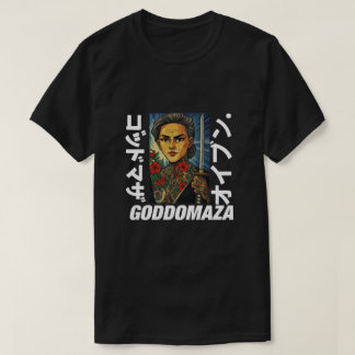 MOMOKO YAKUZA TATS AND THICK TEXT MANAR BLACK TEE