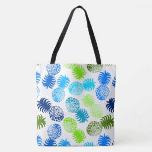 Momona Hawaiian Tropical Pineapple Beach Bag Tygkasse
