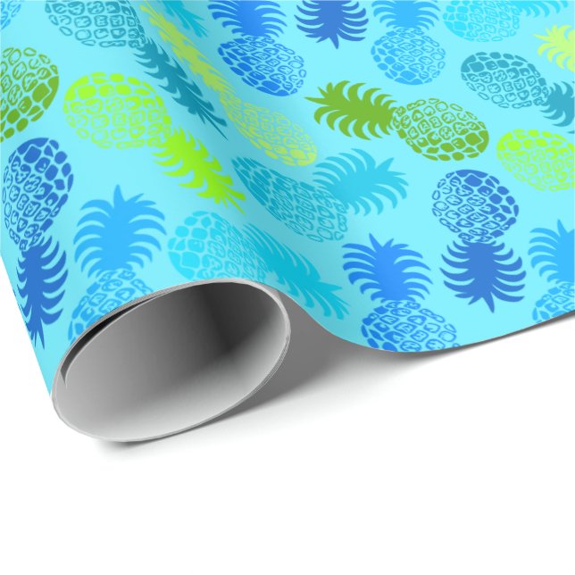 Momona Hawaiian Tropical Pineapple Presentpapper (Rullad Hörn)
