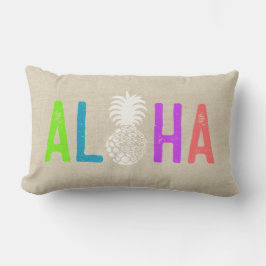 Momona Pineapple Aloha Hawaiian Tropical Multi Lumbarkudde