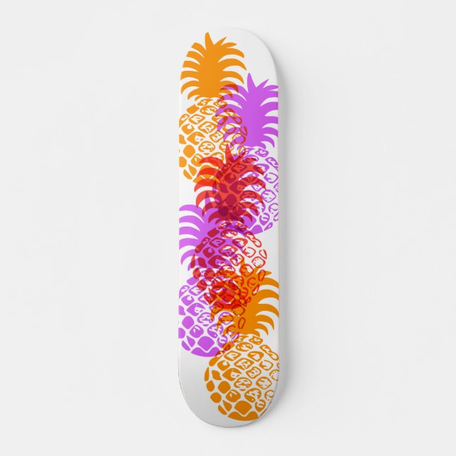 Momona Pineapple Hawaiian Tropical Skateboard Bräda 21,5 Cm (Framsida)